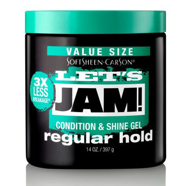 SoftSheen-Carson Let's Jam Condition & Shine Gel Regular Hold – 14 oz - ANNS BEAUTY SUPPLY